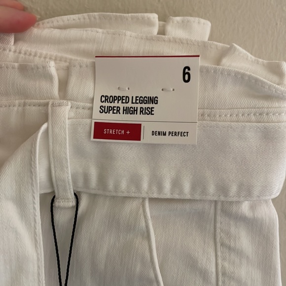*NWT* Express super high waisted denim crop - Picture 2 of 4